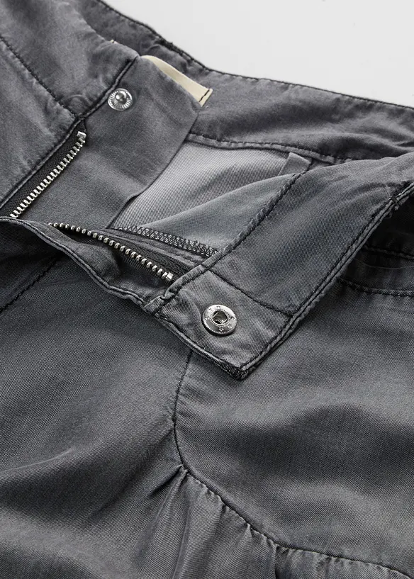 Wide-Leg-Hose aus flie&szlig;endem Lyocell, bonprix