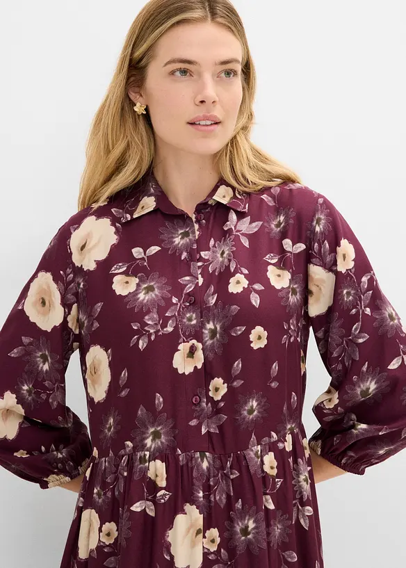Tunika-Kleid aus flie&szlig;ender Viskose, bonprix