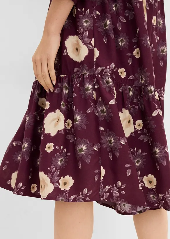 Tunika-Kleid aus flie&szlig;ender Viskose, bonprix