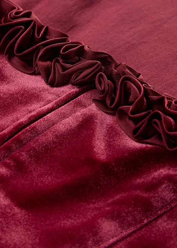 Dirndl midi avec velours (ens. 2 pces), bonprix