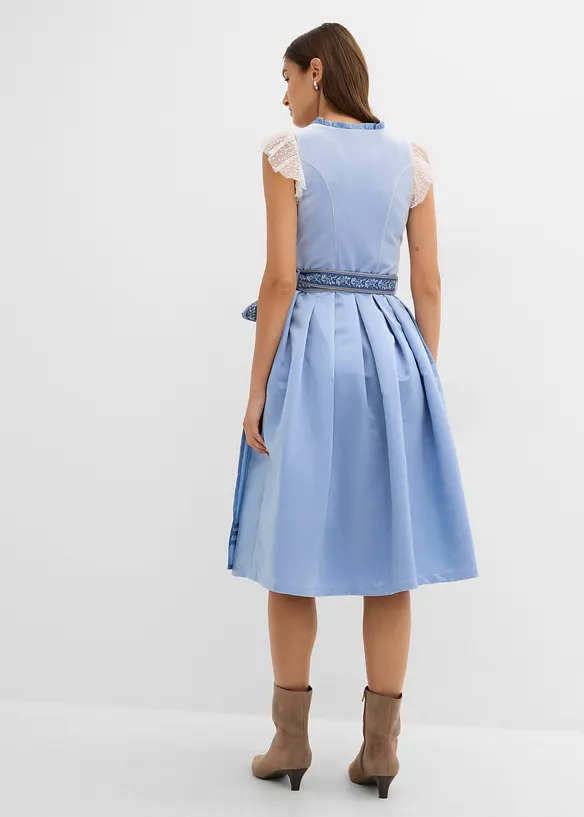 Dirndl midi avec velours (ens. 2 pces), bonprix