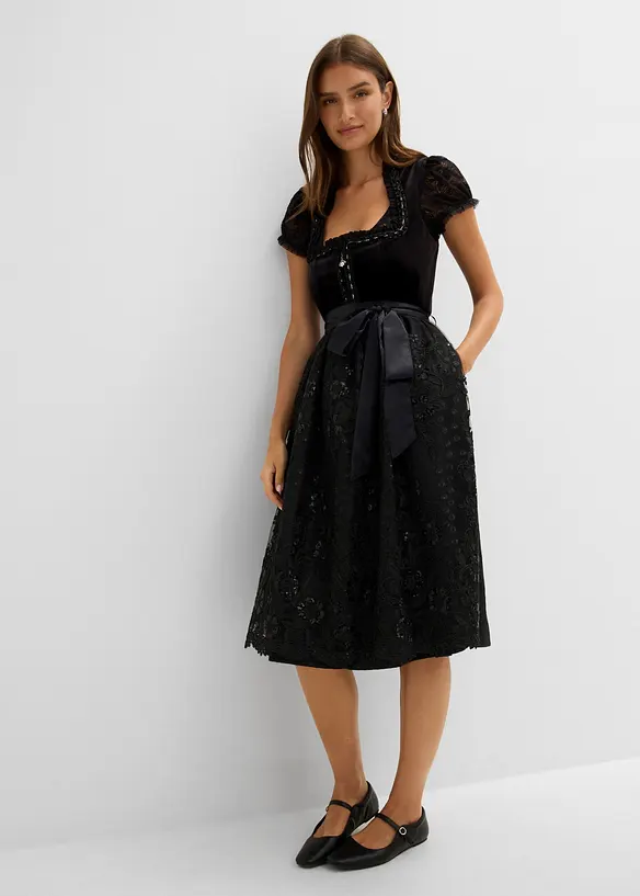 Dirndl mit Samtrock (2-tlg.Set), bonprix