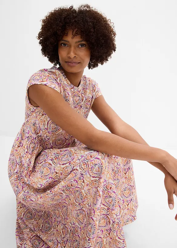 Midikleid aus Viskose-Mix, bonprix