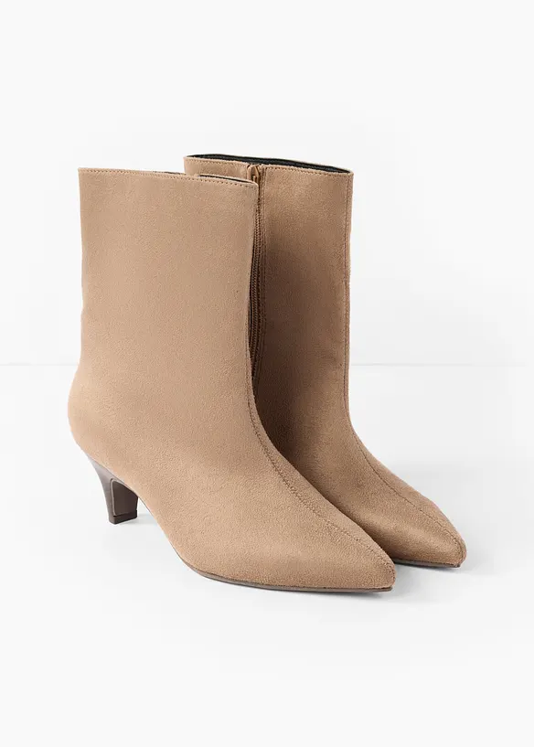 Bottines &agrave; petit talon, bonprix