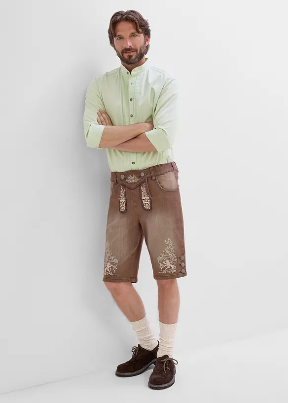 Jeans-Trachtenhose mit Vintage-Waschung, Regular Fit, bonprix