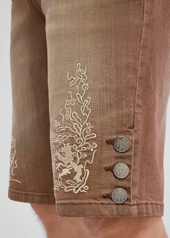 Jeans-Trachtenhose mit Vintage-Waschung, Regular Fit, bonprix