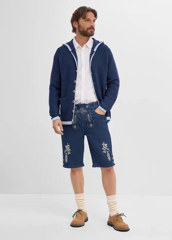 Trachtenhose aus Sweatdenim mit Komfortbund, bonprix
