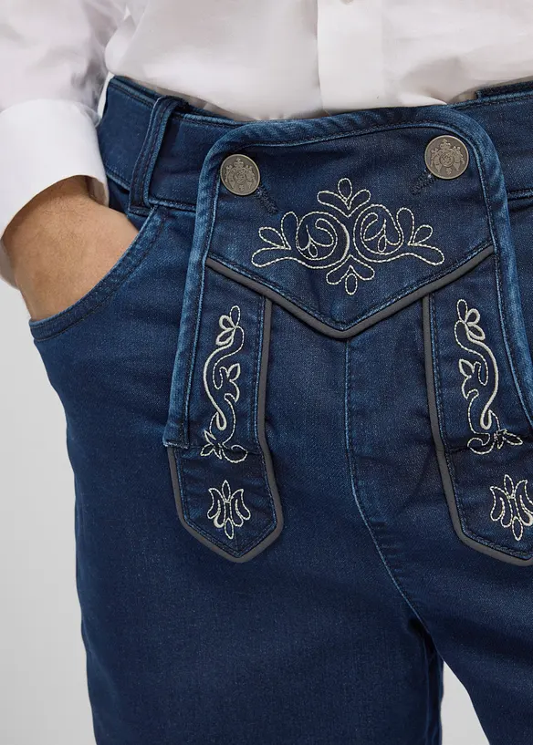Trachtenhose aus Sweatdenim mit Komfortbund, bonprix