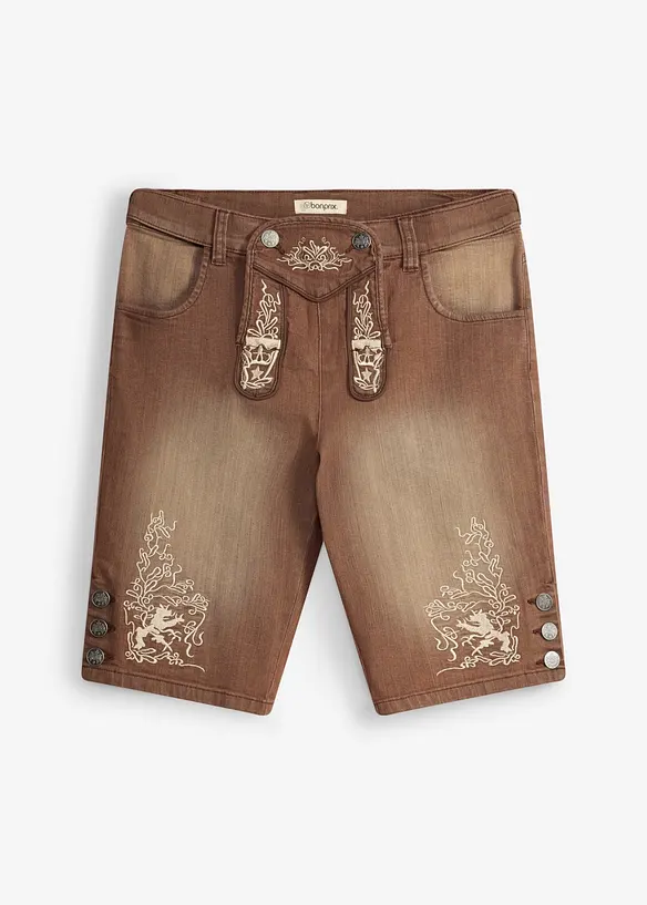 Jeans-Trachtenhose mit Vintage-Waschung, Regular Fit, bonprix