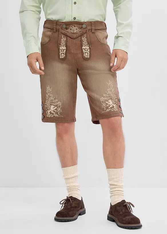Jeans-Trachtenhose mit Vintage-Waschung, Regular Fit, bonprix