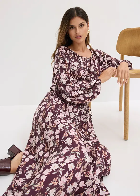 Maxikleid mit Bindeband, bonprix
