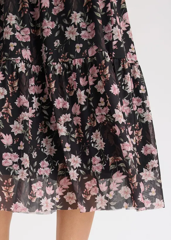 Robe midi en mesh, bonprix