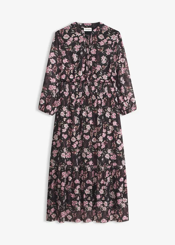 Robe midi en mesh, bonprix