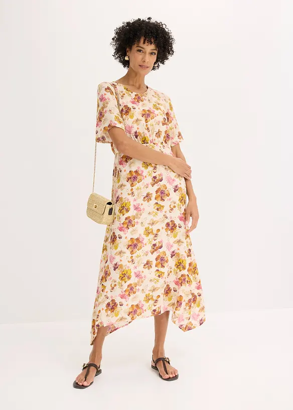 Robe &agrave; base asym&eacute;trique, bonprix
