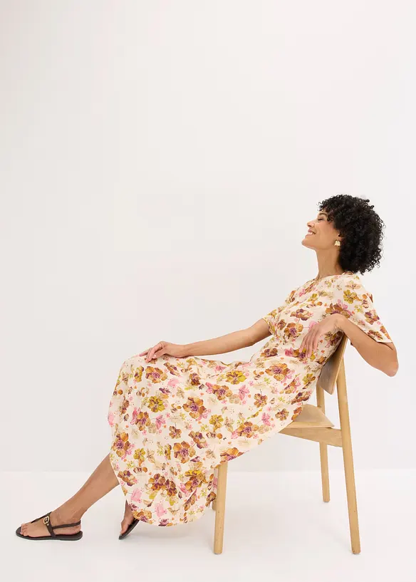 Robe &agrave; base asym&eacute;trique, bonprix