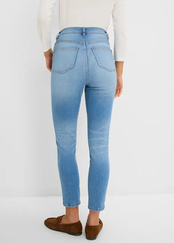 Jean skinny taille haute, cropped, bonprix