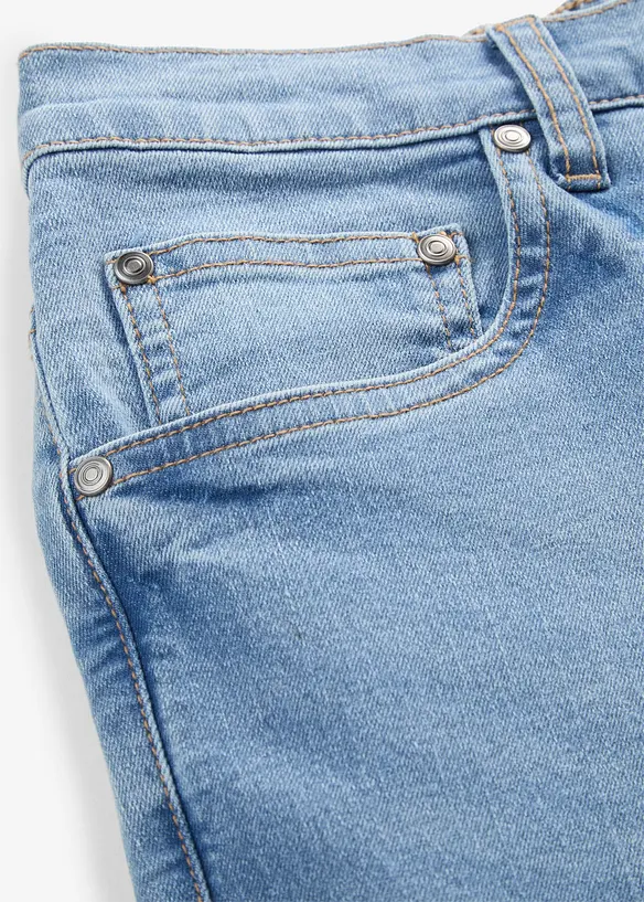 Jean mom taille haute, cropped, bonprix