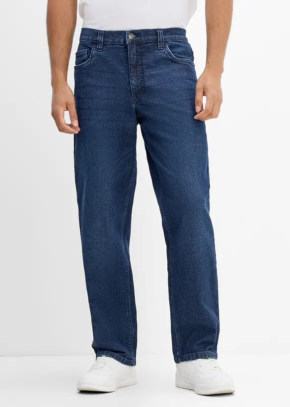 Jean droit extensible, loose, bonprix