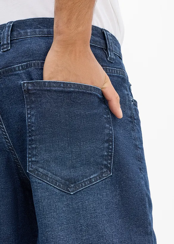 Jean droit extensible, loose, bonprix