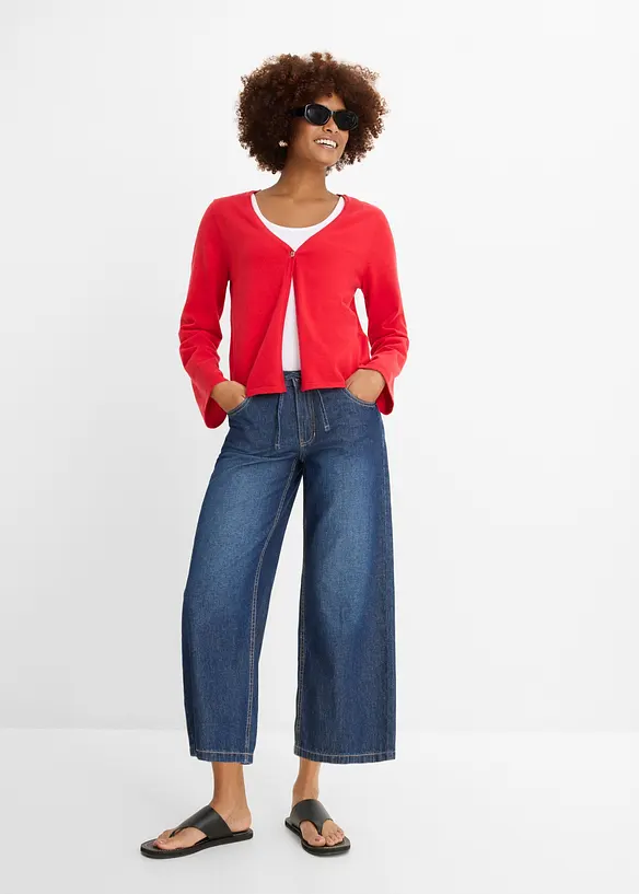 Jean large cropped, bonprix
