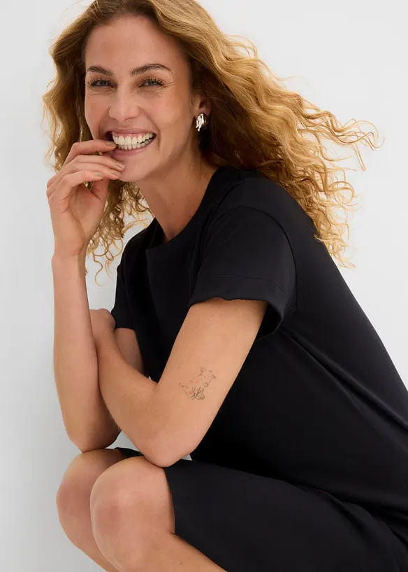 Jerseykleid aus reiner Bio-Baumwolle, bonprix