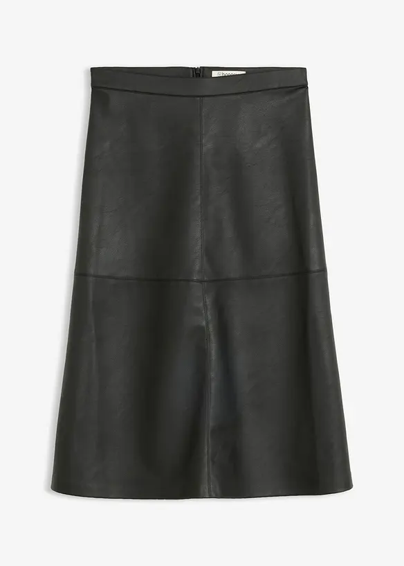 Jupe midi enduite, bonprix
