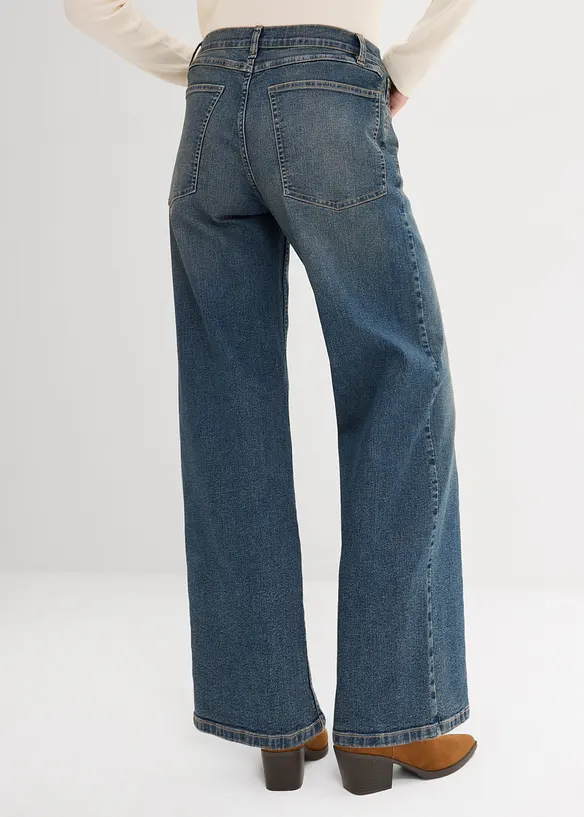 Jean large taille haute, bonprix