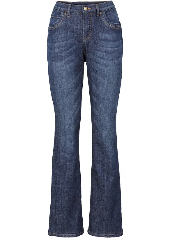 Jean bootcut taille haute, thermique, bonprix