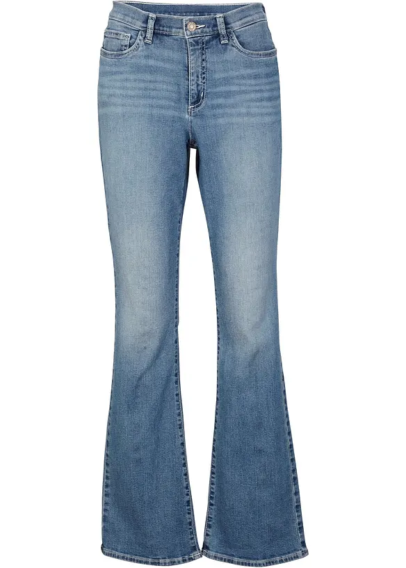 Jean bootcut, taille mi-haute, bonprix