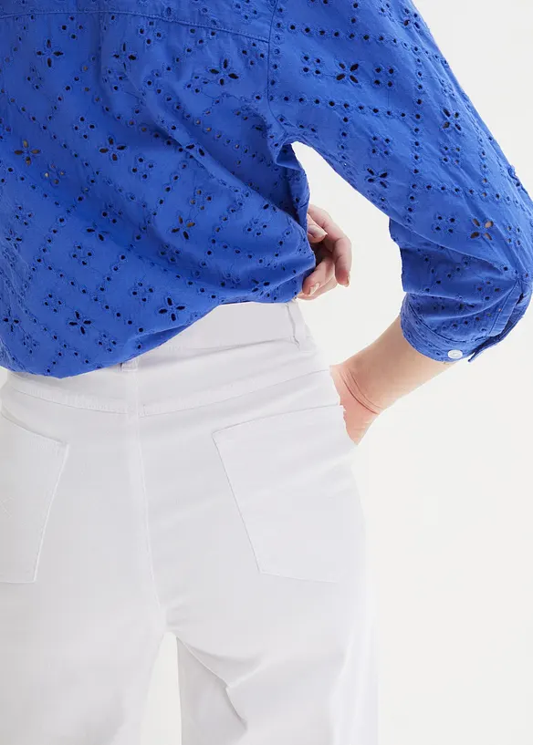 Jean large, extensible, taille haute, bonprix