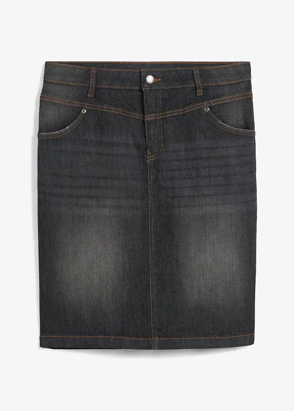 Jupe en jean extensible, bonprix
