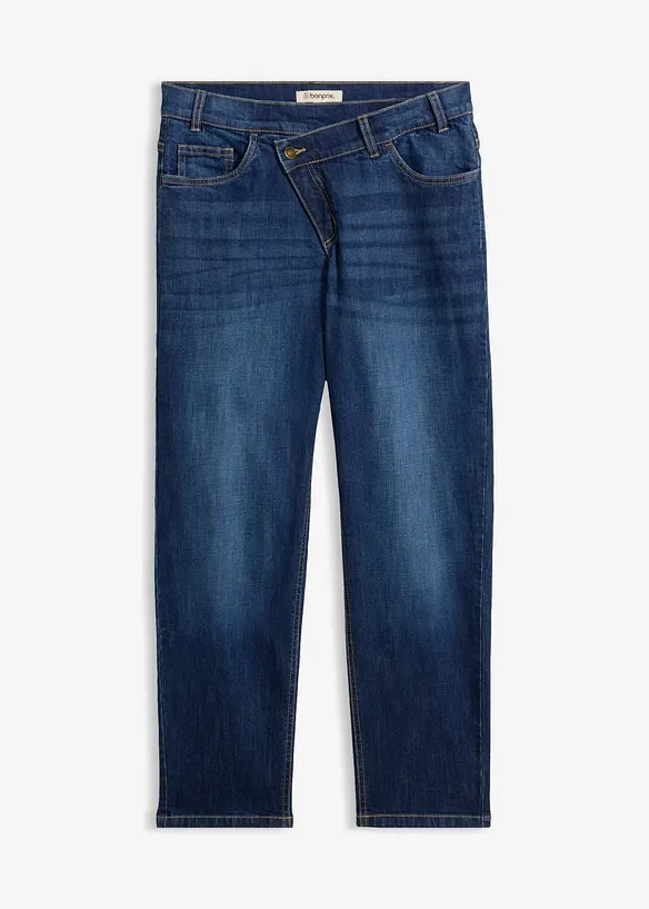 Jean mom taille haute, raccourci, bonprix
