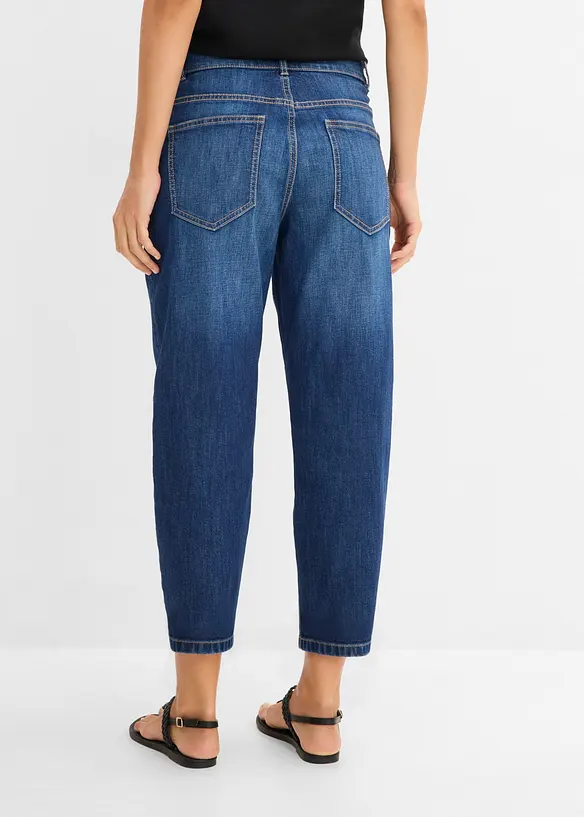 Jean mom taille haute, raccourci, bonprix