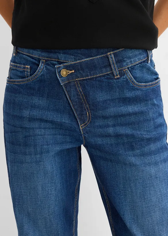Jean mom taille haute, raccourci, bonprix