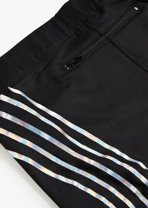 Thermo Sport-Leggings mit reflektierenden Details, kn&ouml;chelfrei, bonprix