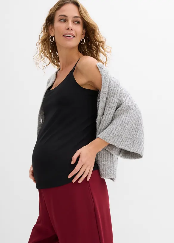 Lot de 2 tops d&rsquo;allaitement en coton, bonprix