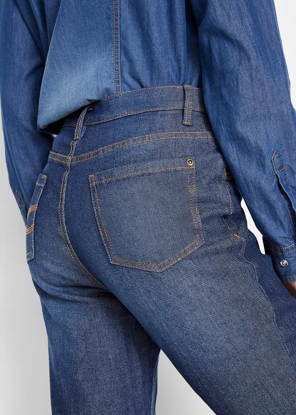 Jean bootcut taille haute, thermique, bonprix
