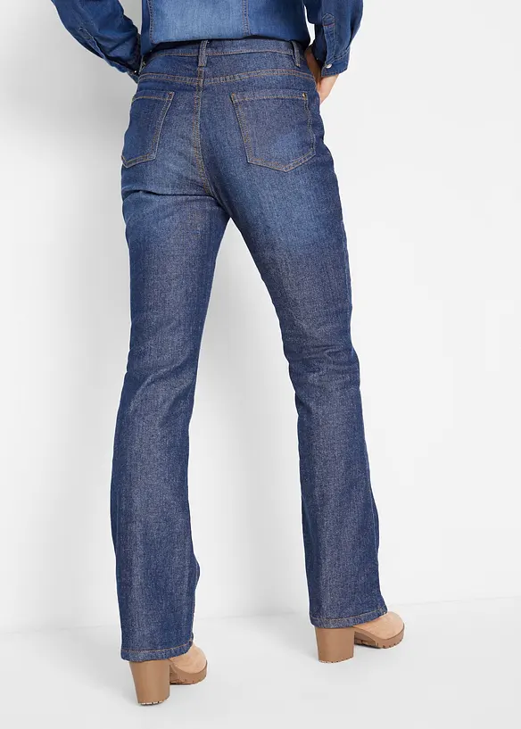 Jean bootcut taille haute, thermique, bonprix