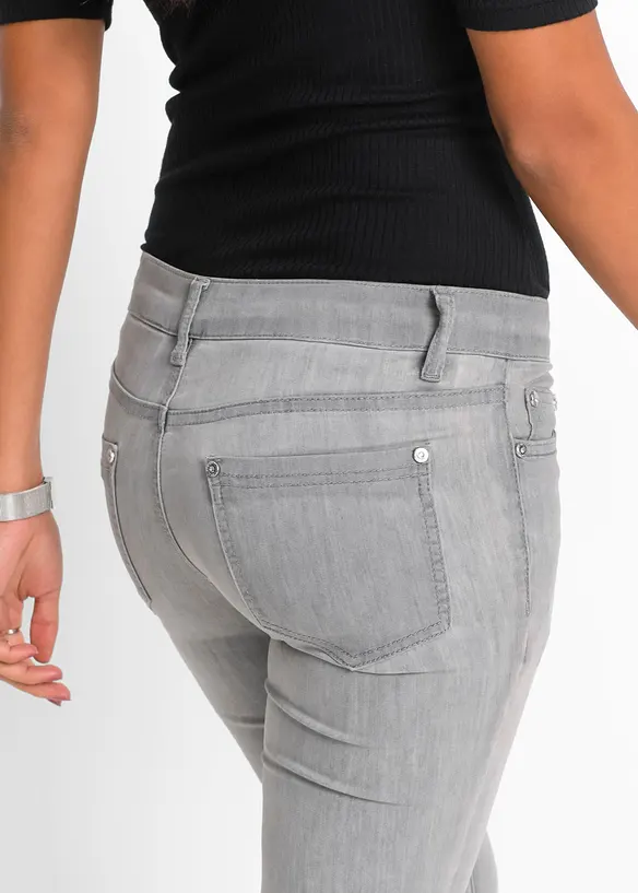 Jean skinny taille mi-haute, extensible, bonprix