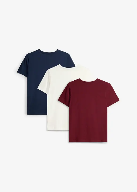 T-Shirt aus Bio-Baumwolle (3er Pack), bonprix