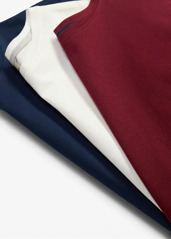 T-Shirt aus Bio-Baumwolle (3er Pack), bonprix