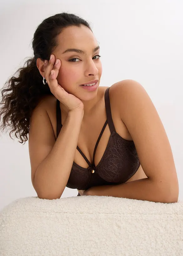Soutien-gorge minimiseur avec dentelle d&eacute;licate, bonprix