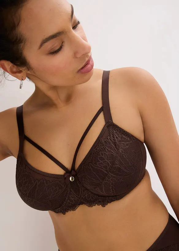 Soutien-gorge minimiseur avec dentelle d&eacute;licate, bonprix