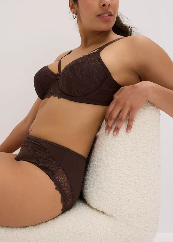 Slip maxi avec dentelle, bonprix