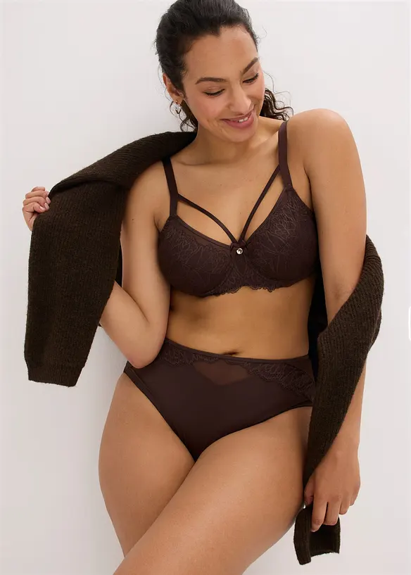 Slip maxi avec dentelle, bonprix