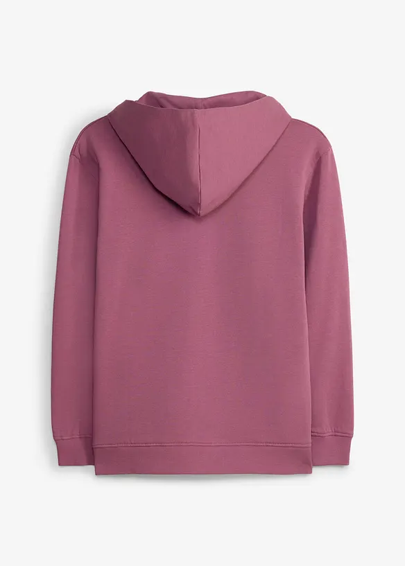 Kapuzen-Sweatjacke aus weichem Bio-Baumwoll-Mix, bonprix