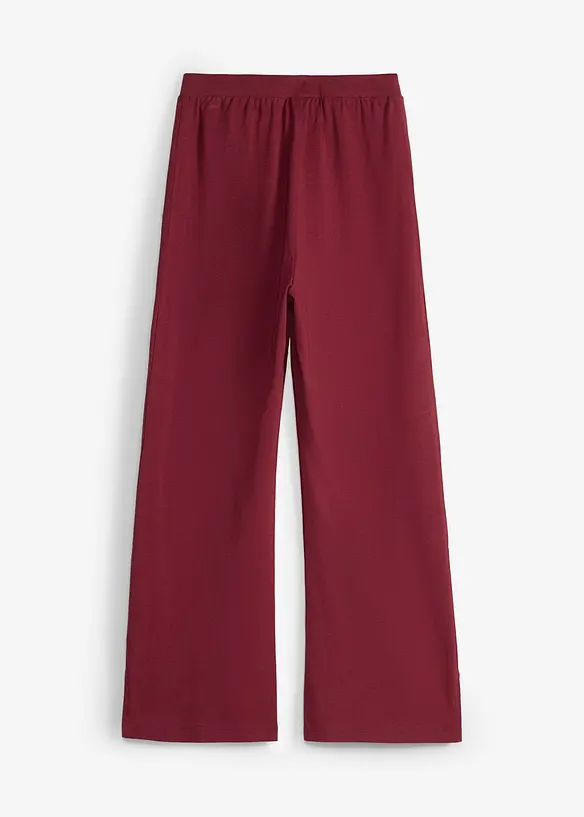 Lot de 2 pantalons &eacute;vas&eacute;s en jersey coton extensible, bonprix
