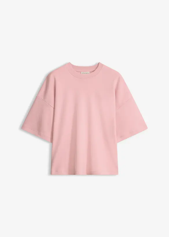 Kurzes Oversize-Shirt aus reiner schwerer Bio-Baumwolle, bonprix