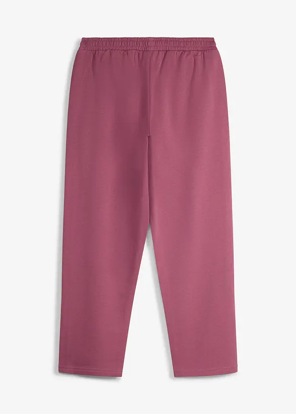 Sweathose Wide-Leg aus reiner Bio-Baumwolle, bonprix