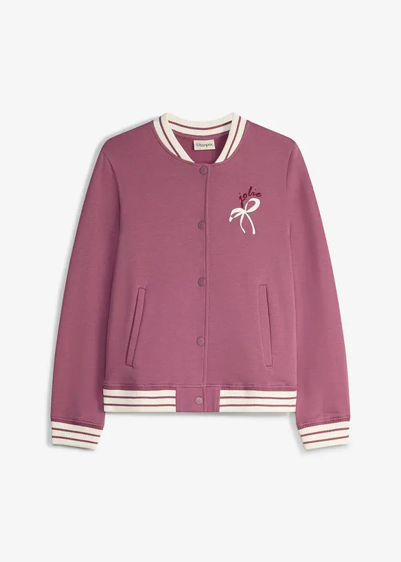 Sweatjacke aus reiner Bio-Baumwolle, bonprix